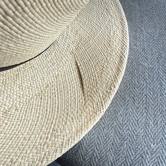 Gigi Burris Millinery Jeanne Fedora Straws Hat with Black Band - Picture 7 of 9